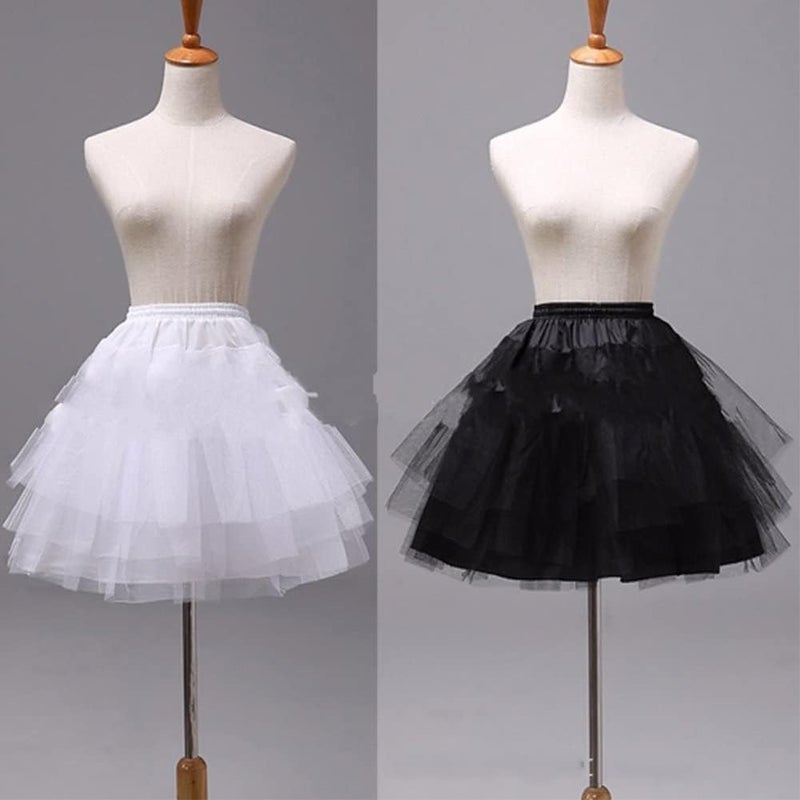 METEMEI Kids White Mini 3 Layers Wedding Flower Girl Petticoat/Underskirt/Crinoline Slips - Image 3
